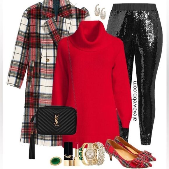 Lane Bryant Sweater Womens Red Top Long Sleeve Casual Ladies Beaded - Picture 2 of 13